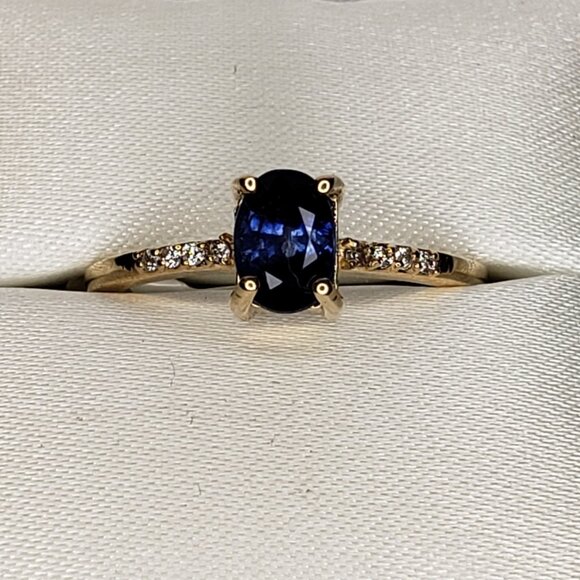 DSK Jewelry - Yellow Gold & Natural Sapphire Ring - 10KT